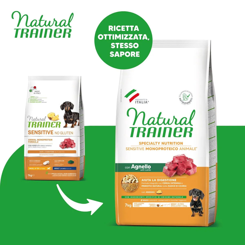 Natural Trainer Sensitive No Gluten Mini Adult con Agnello 7 KG