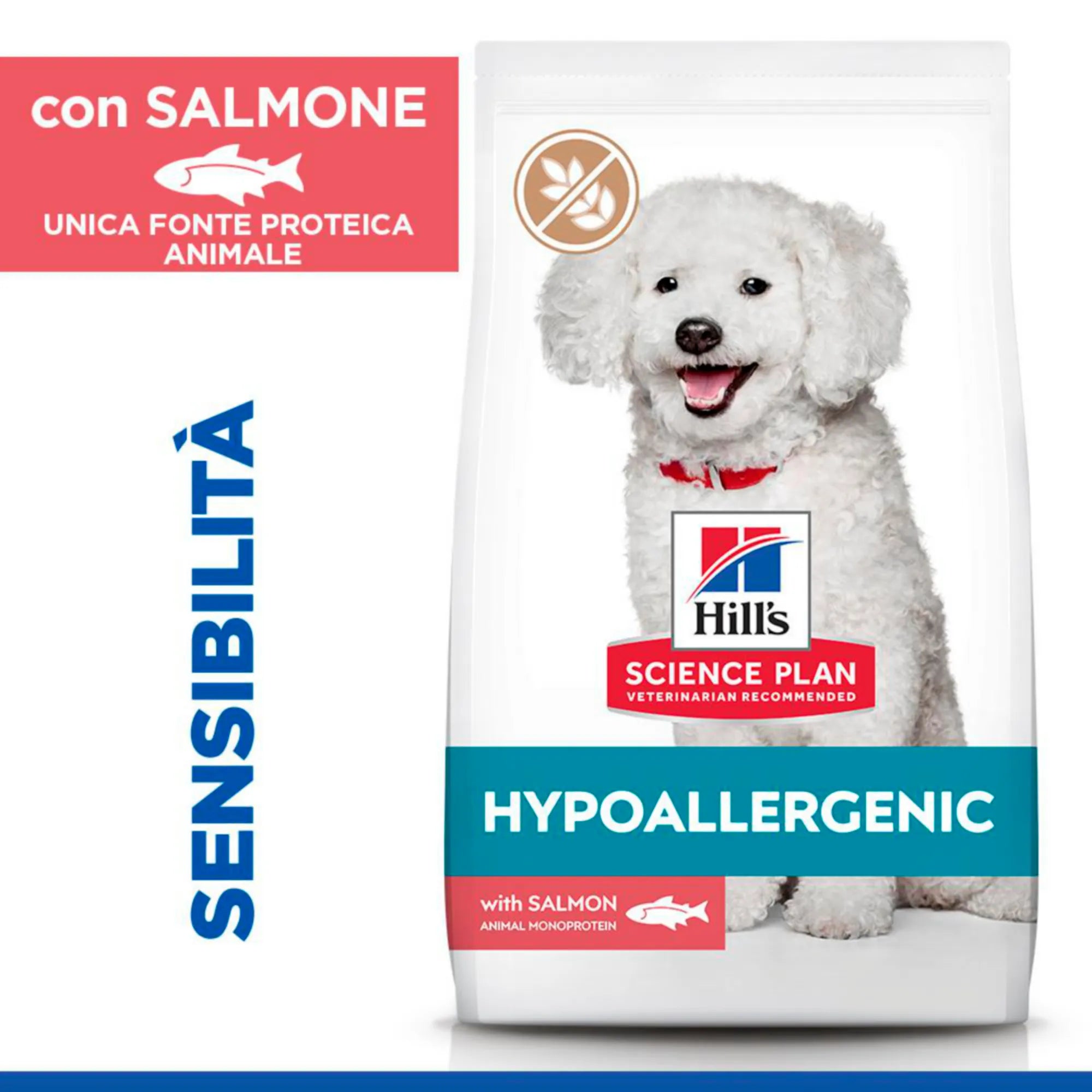 Hill's Science Plan Hypoallergenic Adult Small&Mini alimento secco per cani al Salmone 6KG