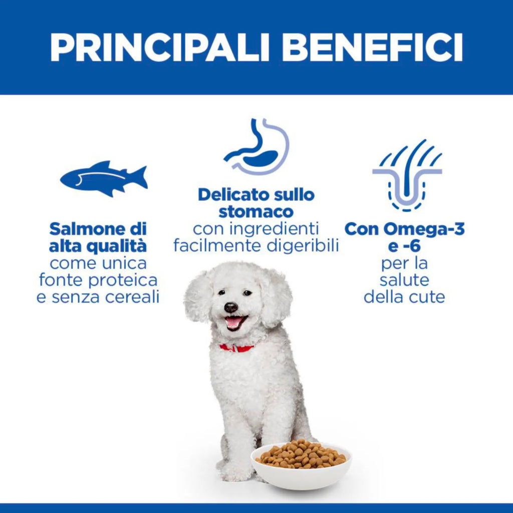 Hill's Science Plan Hypoallergenic Adult Small&Mini alimento secco per cani al Salmone 6KG