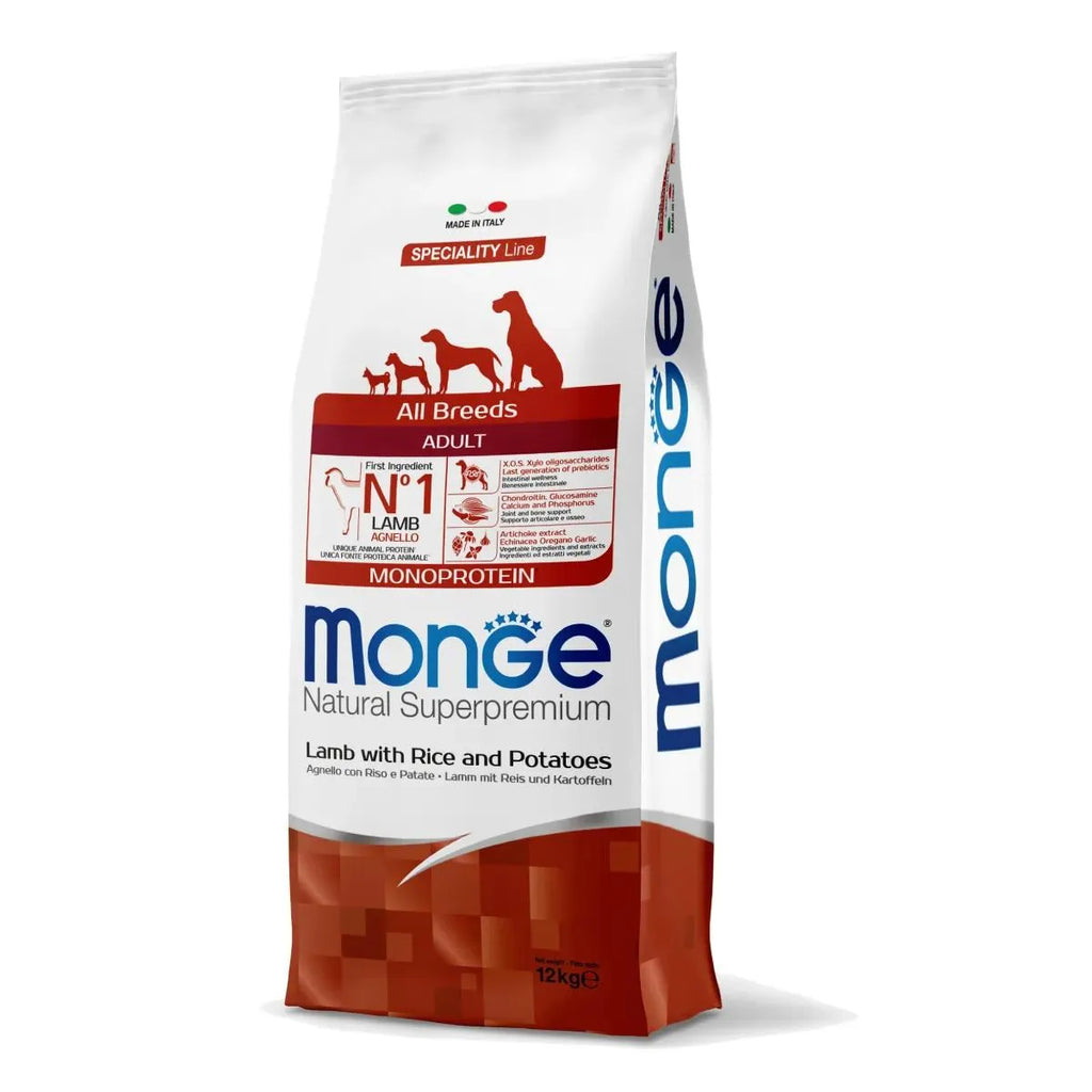 Monge Natural Superpremium Adult All Breeds con Agnello 12 KG
